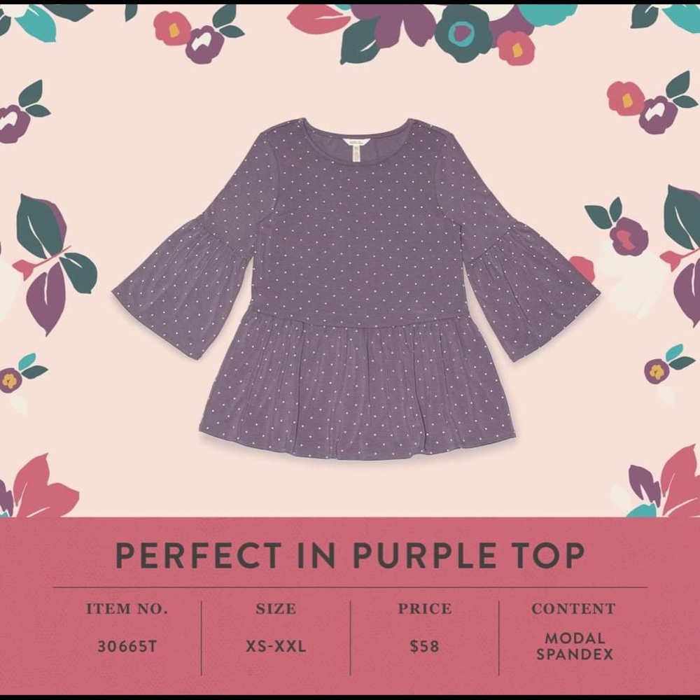 Matilda Jane Perfect in Purple Top